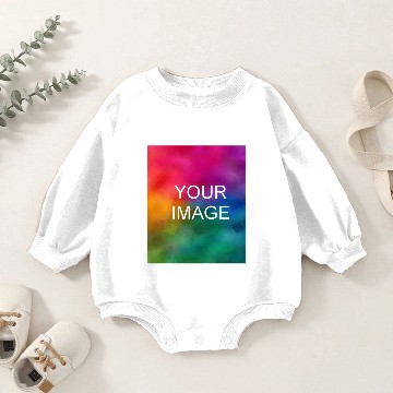 Discover Custom Cardinal Red Add Image Logo Template Baby Romper Sweatshirts