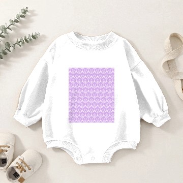 Discover damask lilac Baby Romper Sweatshirts