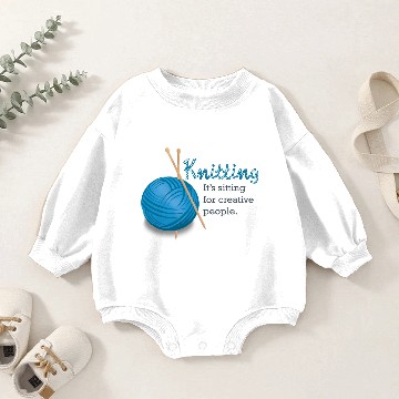 Discover Knitting...it's sitting for creative people. Baby Romper Sweatshirts