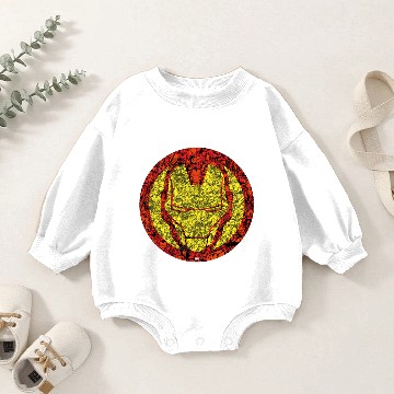 Discover Iron Man Comic Patterned Icon Baby Romper Sweatshirts