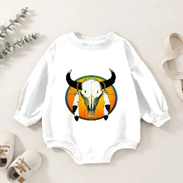 Discover buffalo skull Baby Romper Sweatshirts