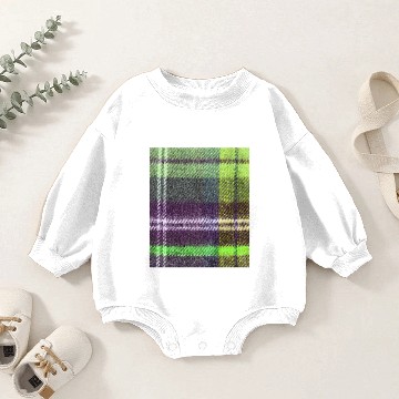 Discover neon green plaid flannel Baby Romper Sweatshirts