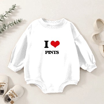 Discover I Love Pints Baby Romper Sweatshirts