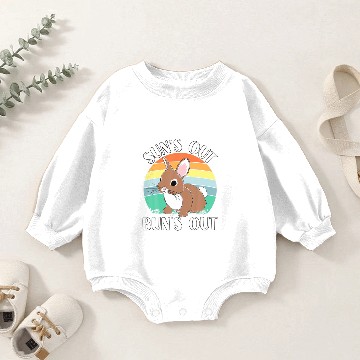 Discover Funny Sun's Out Bun's Out Easter Bunny Rabbit Love Baby Romper Sweatshirts