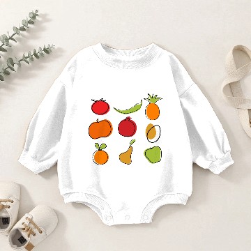 Discover Creative Food Baby Romper Sweatshirts