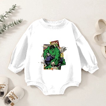 Discover Hulk Retro Comic Graphic Baby Romper Sweatshirts
