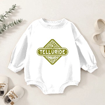 Discover Telluride Avocado Diamond Baby Romper Sweatshirts