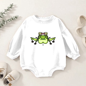 Discover Grumpy odd frog toad v2 Baby Romper Sweatshirts