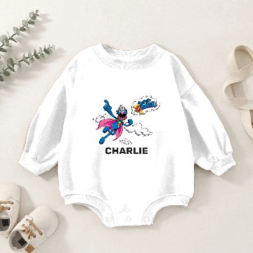Discover Personalized Vintage Super Grover Baby Romper Sweatshirts
