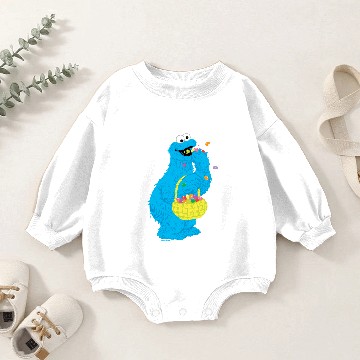 Discover Easter Cookie Monster Baby Romper Sweatshirts