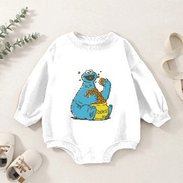 Discover Cookie Monster Vintage Baby Romper Sweatshirts