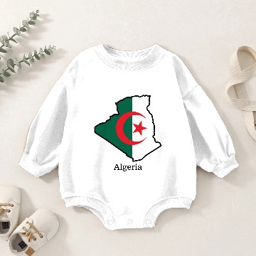 Discover Flags and countries Algeria Baby Romper Sweatshirts