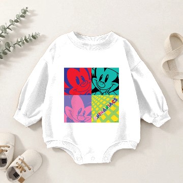 Discover Animaniacs | Warner Siblings Pop Art Graphic Baby Romper Sweatshirts