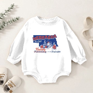 Discover Nebraska Baby Romper Sweatshirts