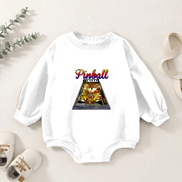 Discover Retro Pinball Machine Design T Baby Romper Sweatshirts