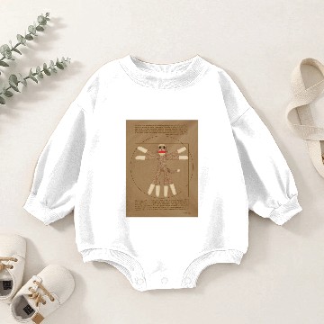 Discover Vitruvian Sock Monkey colored Sweat Baby Romper Sweatshirts