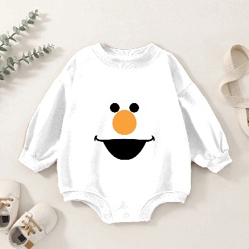 Discover Elmo Face Art Baby Romper Sweatshirts
