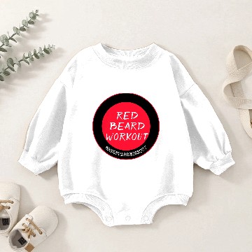 Discover Red Beard Workout  White Baby Romper Sweatshirts