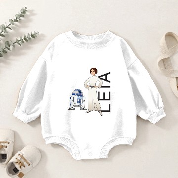 Discover Leia & R2-D2 Baby Romper Sweatshirts