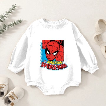 Discover The Amazing Spider-Man Retro Comic Icon Baby Romper Sweatshirts