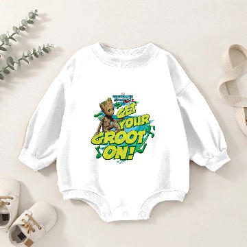 Discover Guardians of the Galaxy Vol. 2 | Get Your Groot On Baby Romper Sweatshirts