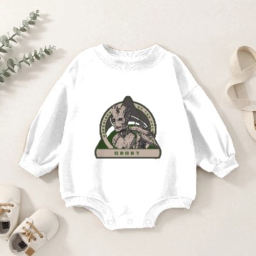 Discover Groot Badge Baby Romper Sweatshirts