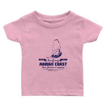 Discover Hawaii Coast Windsurfing - Windsurfer Baby T-shirts