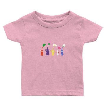 Discover cute pikmin pattern blue Baby T-shirts