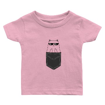 Discover cat pocket Baby T-shirts