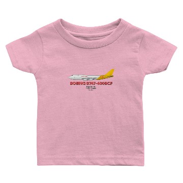 Discover Boeing B747-400BCF - Kalitta Air "DHL Colours" - Aviation - Baby T-shirts