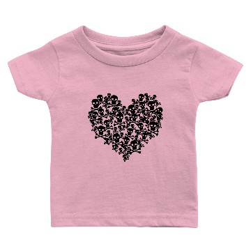 Discover Skull Heart Baby T-shirts