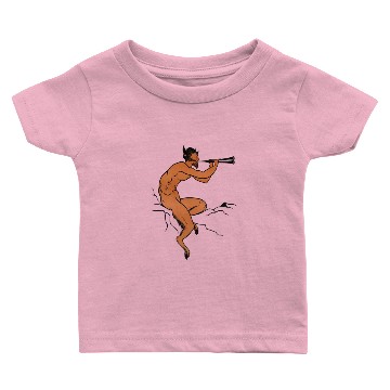 Discover Greek God Pan playing a flute Baby T-shirts