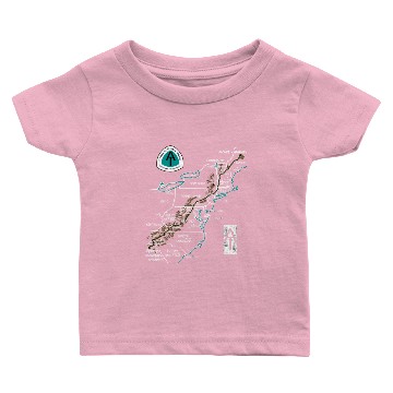 Discover Appalachian Trail Hiking Map Baby T-shirts