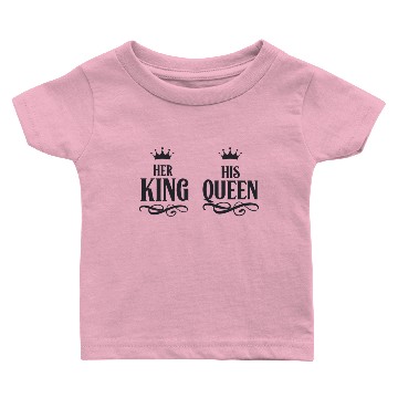 Discover Her King His Queen Baby T-shirts