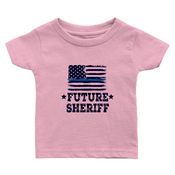 Discover Future Sheriff Law Enforcement Baby T-shirts