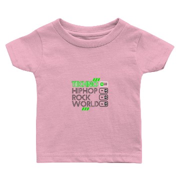Discover Techno ON Baby T-shirts