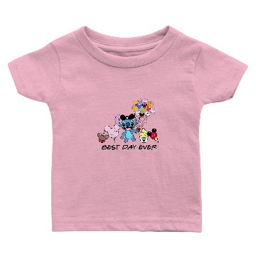 Discover Disney Stitch Best Day Ever, Disney Snacks Baby T-shirts
