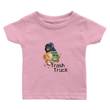 Discover Trash Truck Baby T-shirts