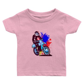 Discover Racing Dirt Bike Motocross xtreme sport Baby T-shirts Baby T-shirts
