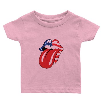 Discover Rolling Stones Lips Baby T-shirts