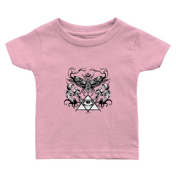 Discover Wicca symbol black moon with insect and eye Baby T-shirts