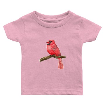 Discover Cardinal bird watercolor - Cardinal Bird - Baby T-shirts