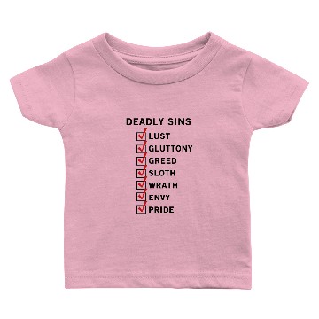 Discover 7 Deadly Sins Baby T-shirts