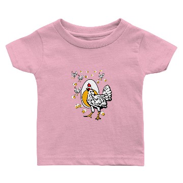 Discover Chicken Poultry Roseanne Chicken Baby T-shirts