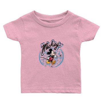 Discover Disney Mickey Mouse Airbrush Baseball Tees Baby T-shirts