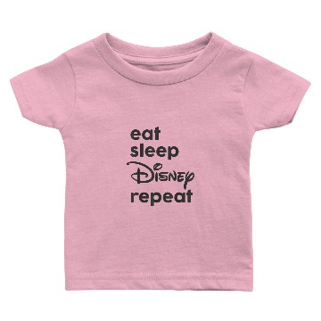 Discover Disney Eat Sleep Disney Repeat Baseball Tees Baby T-shirts