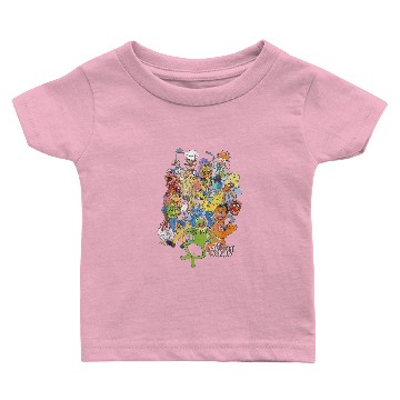 Discover Disney The Muppets Main Characters Distressed Group Shot Zip Baby T-shirts