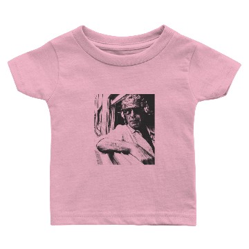 Discover Anthony Bourdain - Vintage Pencil Drawing Style - Anthony Bourdain - Baby T-shirts