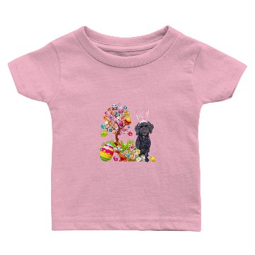 Discover Black Cockapoo Easter Egg Tree Dogs Bunny Easters Day Baby T-shirts