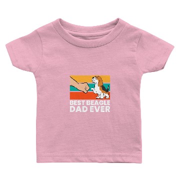 Discover Best Beagle Dad Ever Funny Beagle Dog Dad Baby T-shirts